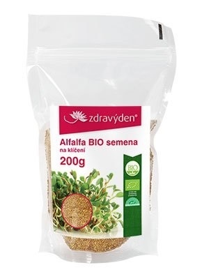 Zdravýden Alfalfa semena na klíčení BIO 200 g