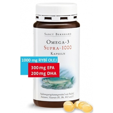 Sanct Bernhard Omega-3 Supra 1000 mg 120 kapslí