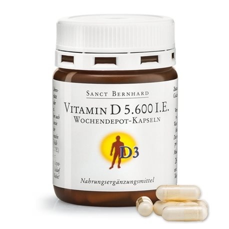Sanct Bernhard Vitamin D týdenní dávka 5 600 IU 26 kapslí
